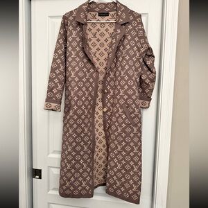 Louis Vuitton Tan Monogram Coat